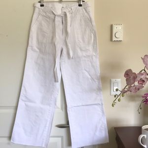 Gap White wide leg pants